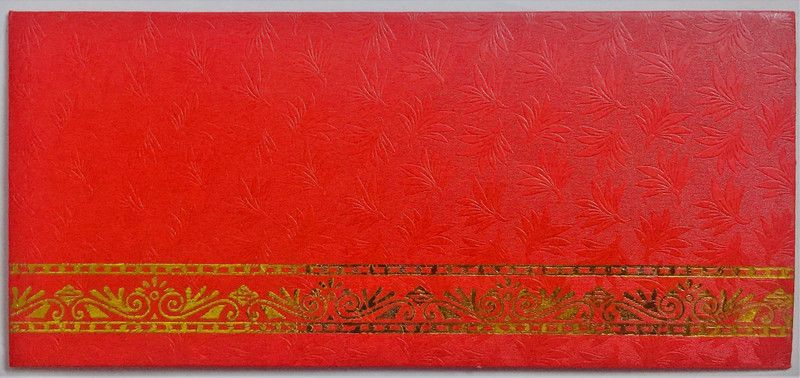 INDOGIFTS Exclusive Ganesha Gold printed design Shagun Envelopes in bright colors Envelopes  (Pack of 50 Multicolor)