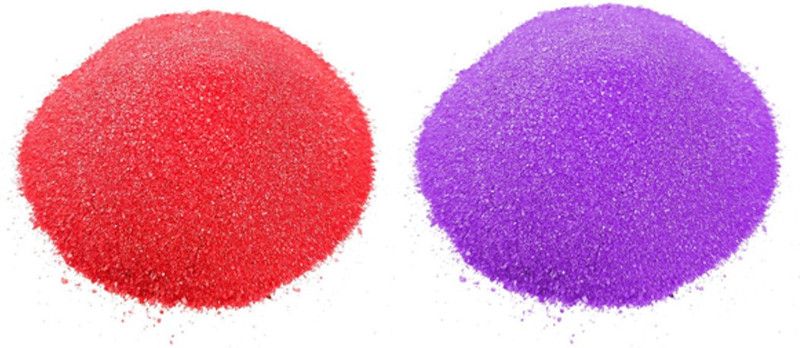 RCREATIONS Pack of 2 Rangoli Powder  (Red, Purple)