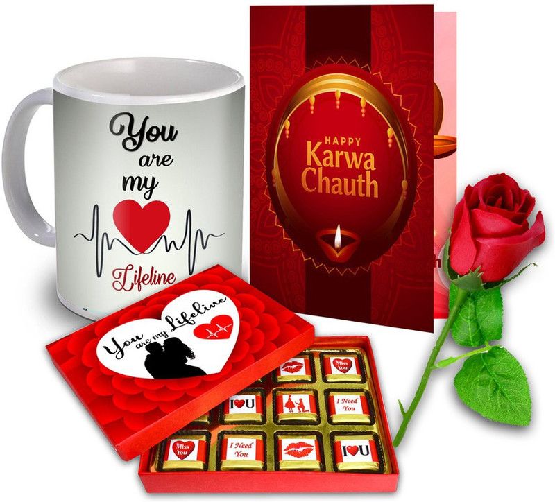 Midiron Happy Karwa Chauth Gifts IZ22-197 Ceramic Gift Box  (Multicolor)
