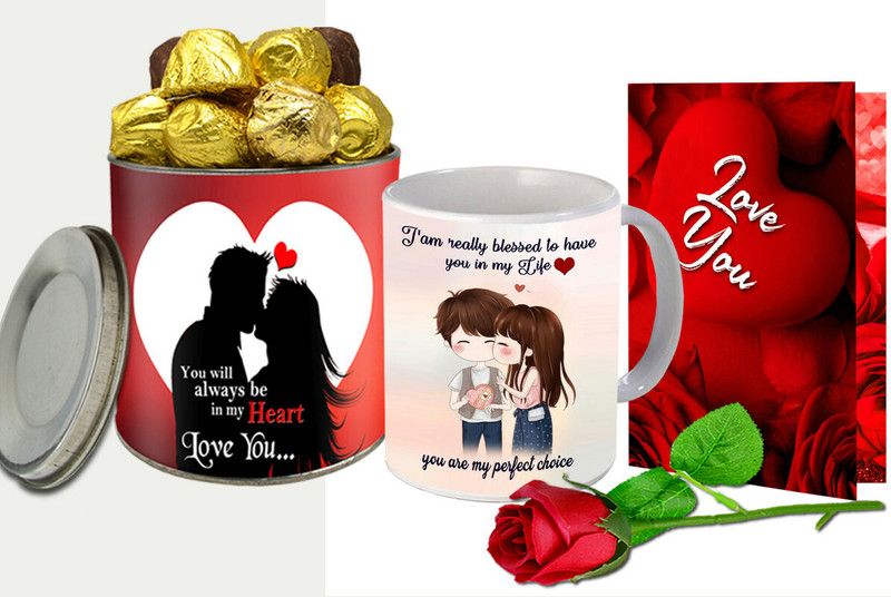 Midiron Cute Gift Hamper For Promise Day On Valentine's Day Week | Anniversary Gift Ceramic Gift Box  (Multicolor)