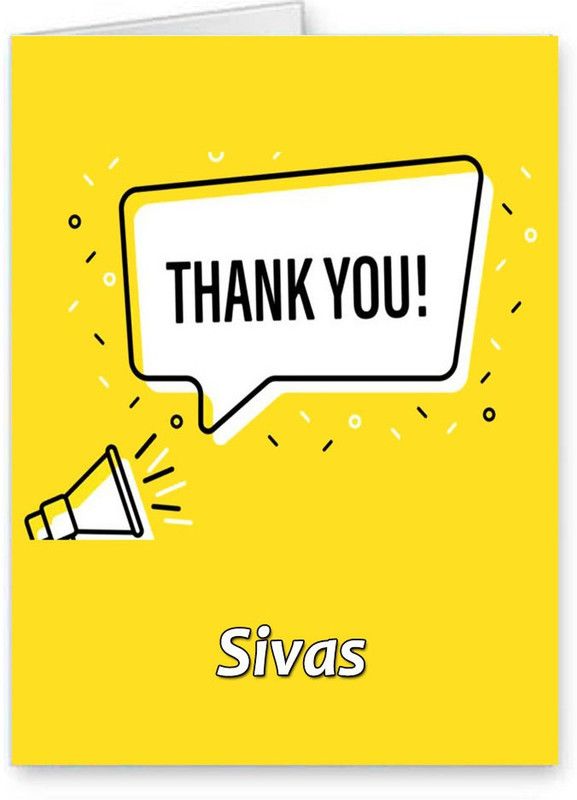 Midas Craft Thank You Sivas Gratitude Quotes 23 Greeting Card  (Yellow, Pack of 1)