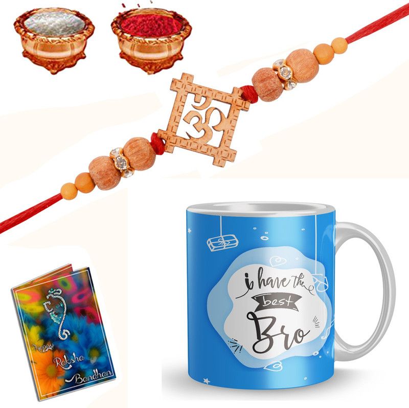R52-AO Mug Set  (1Mug, 1Rakhi, 1GreetingCard, 1RoliChawal)