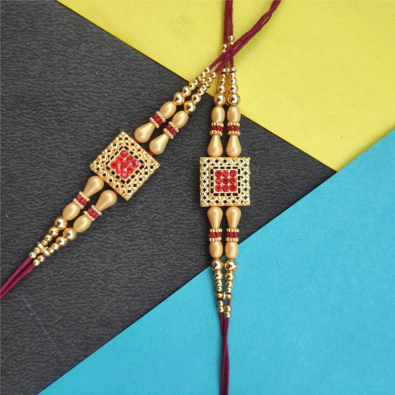 Rakhi Set  (2 Piece Fancy Designer Rakhi for Brother)