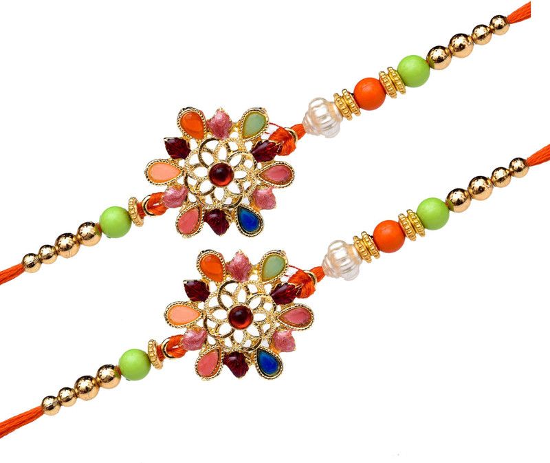 Rakhi Set  (2 Metal Rakhi Set)
