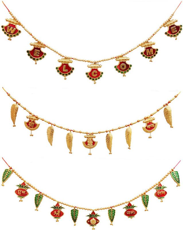 SUSAJJIT DECOR Toran Decorative Bandhanwar Metal Door Decorative Item for Festive Decoration Toran  (Alluminium)