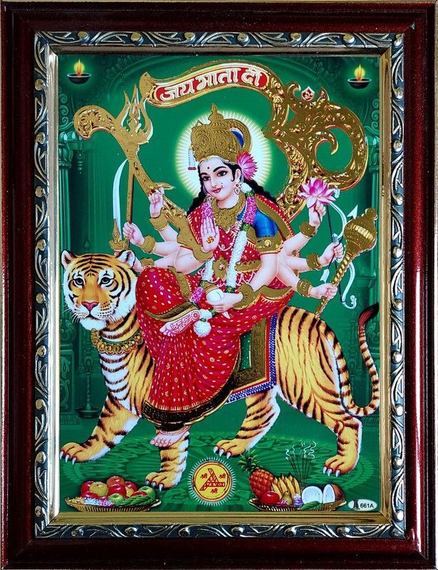 Shyam Framing Art Vagheshwari Mataji Religious Frame