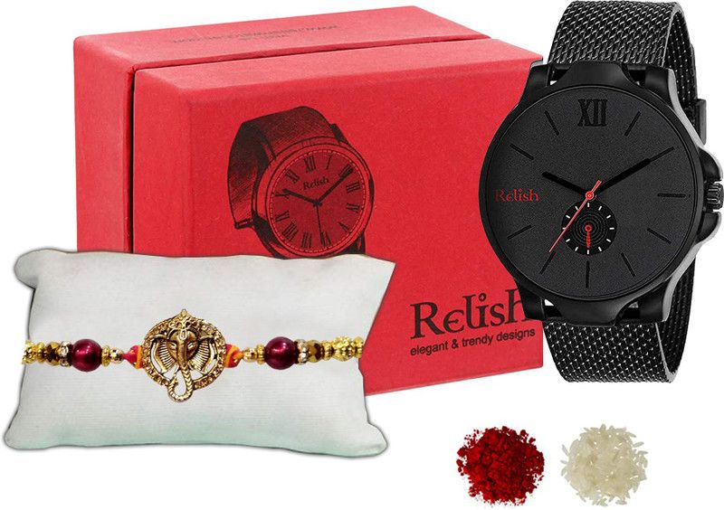 Watch, Rakhi Set  (1 Wrist Watch, 1 Rakhi)