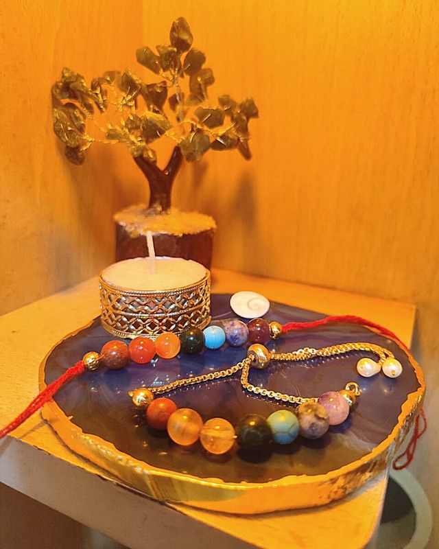 Rakhi Set  (1 Seven Chakra Rakhi Combo)