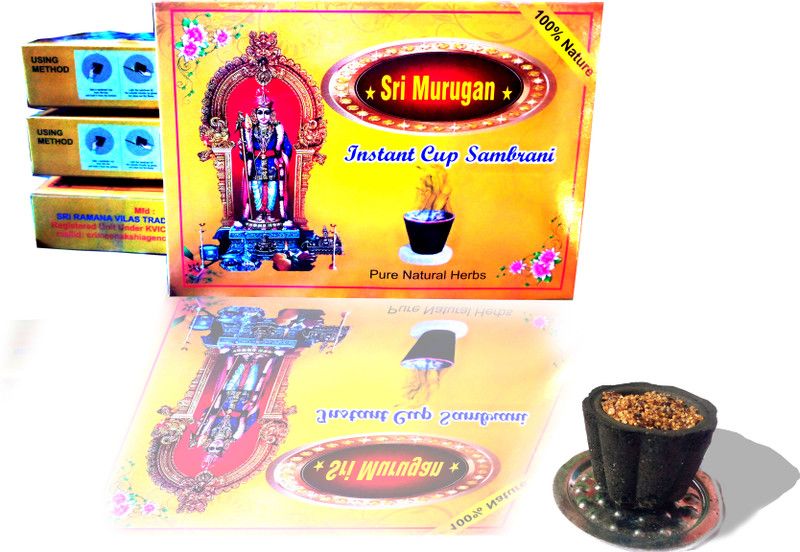 Sri Murugan Cup sampurani Guggul Dhoop  (Pack of 2)