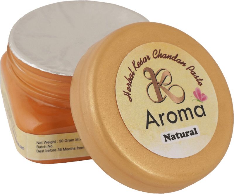 KRINATI HOME Pure Natural Keshar Chandan Tilak for Pooja Samagry | Pack of 6