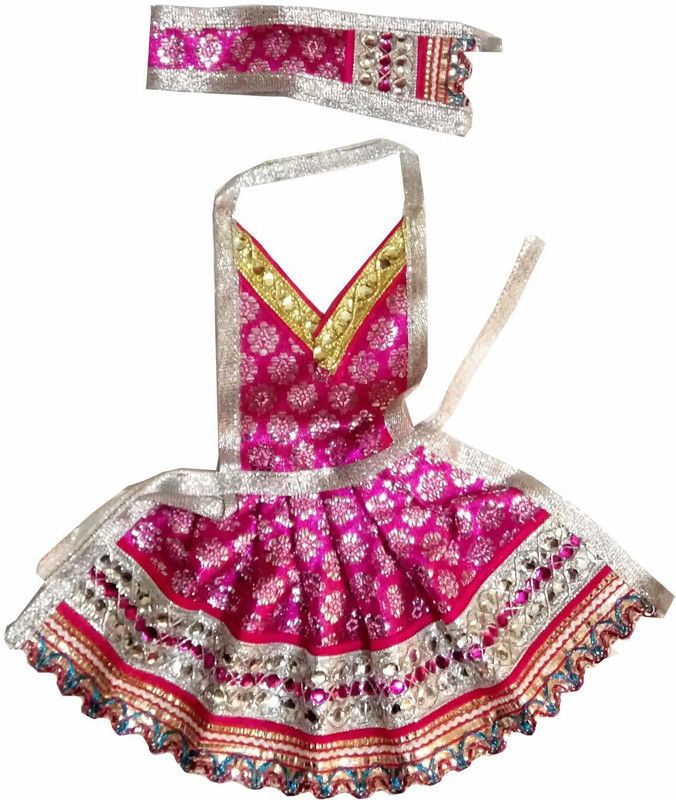 PANKSHRI ENTERPRISE DURGA MAA, LAXMI MAA, MATA RANI Dress  (Silk)