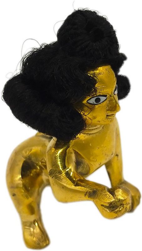 Ecommall Ecommall Laddu Gopal Hair Size 0 Bal Gopal Wig Shiny Nylon Baal/Kesh for Krishna Idol Deity Ornament (Laddu Gopal Hair) Deity Ornament  (Laddu Gopal Hair)