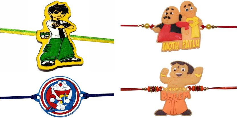 Rakhi Set  (4 Kids Rakhi)
