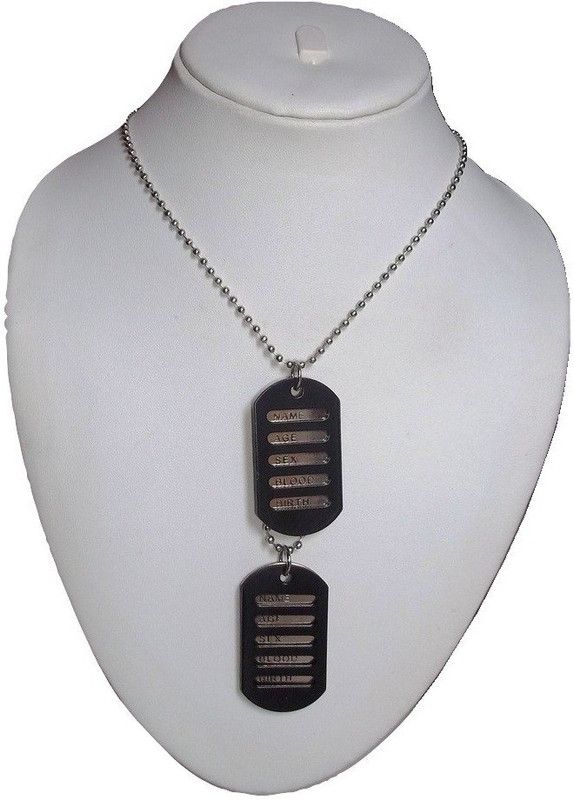 Jagsun M MOD CON Military Locket Dog Tag Chain Alloy ()