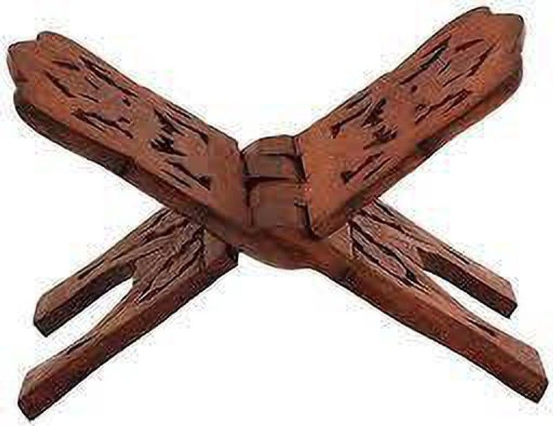 thebrijraj Wooden Brown Rehal  (Width (Open) = 25 cm : Height (Open) = 6 cm)