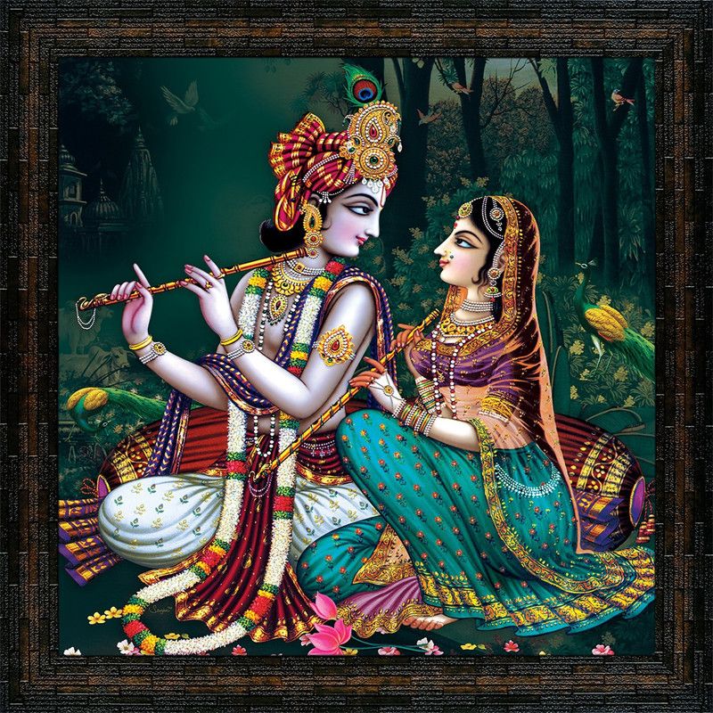 KBH Art Gallery Lord Krishna Religious Frame