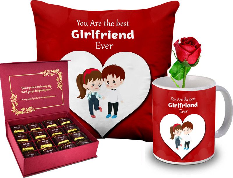 Midiron Valentine’s Day Gift Hamper For Girls/Her (Anniversary Gifts) Ceramic, Microfibre Gift Box  (Multicolor)