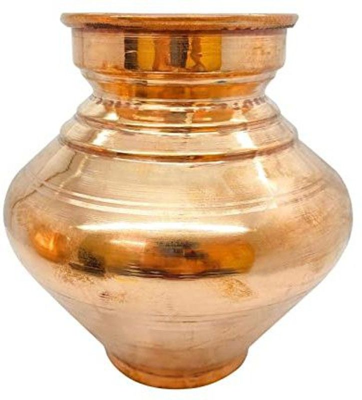 COPPER COUNTER Handmade Pure Copper Kalash/Lota for Diwali, Pooja, Festival-Home Copper Kalash  (Brown)