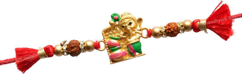Rakhi Set  (Cute ganesha Cartoon plated Rakhi For kida Rakhi)