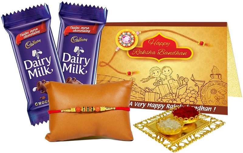 Midiron Rakhi Chocolate Gift for Brother / Bhaiya / Bhai | Rakshabandhan Gift-IZ2281-01 Plastic, Paper Gift Box  (Multicolor)