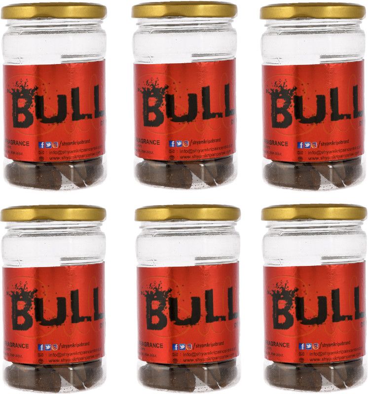 Shyam Kripa BULLET DHOOP CONE BLASTING FRAGRANCE, STRONG, WITH HINT OF SANDAL MUSK KAPOOR  (100, Set of 6)