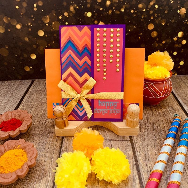 Crack of Dawn Crafts Purple Pataka Greeting Card  (Purple, Pack of 1)