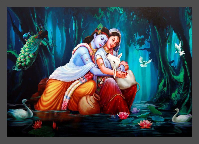 Mmory Radha Krishna Religious Frame