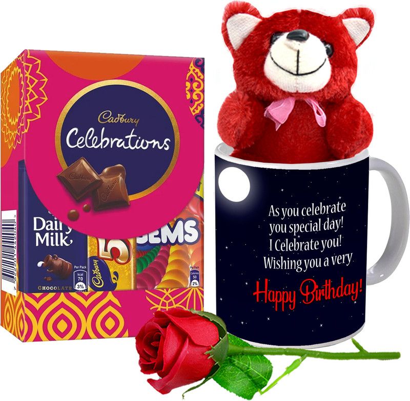 Midiron Birthday Mug For Girls/Boy| Birthday Combo Gift For Couples|Birthday Gifts Ceramic Gift Box  (Multicolor)