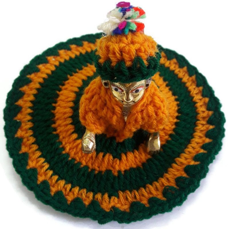 Nand Gopal Traders Laddu gopal woollen dress (size-2, length -6) Dress  (Wool)