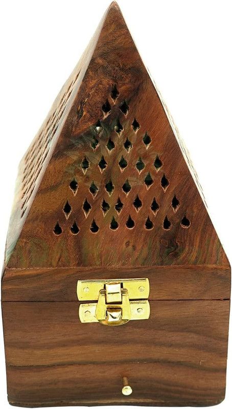 INCENSE HOLDER Wooden Incense Holder  (Brown)