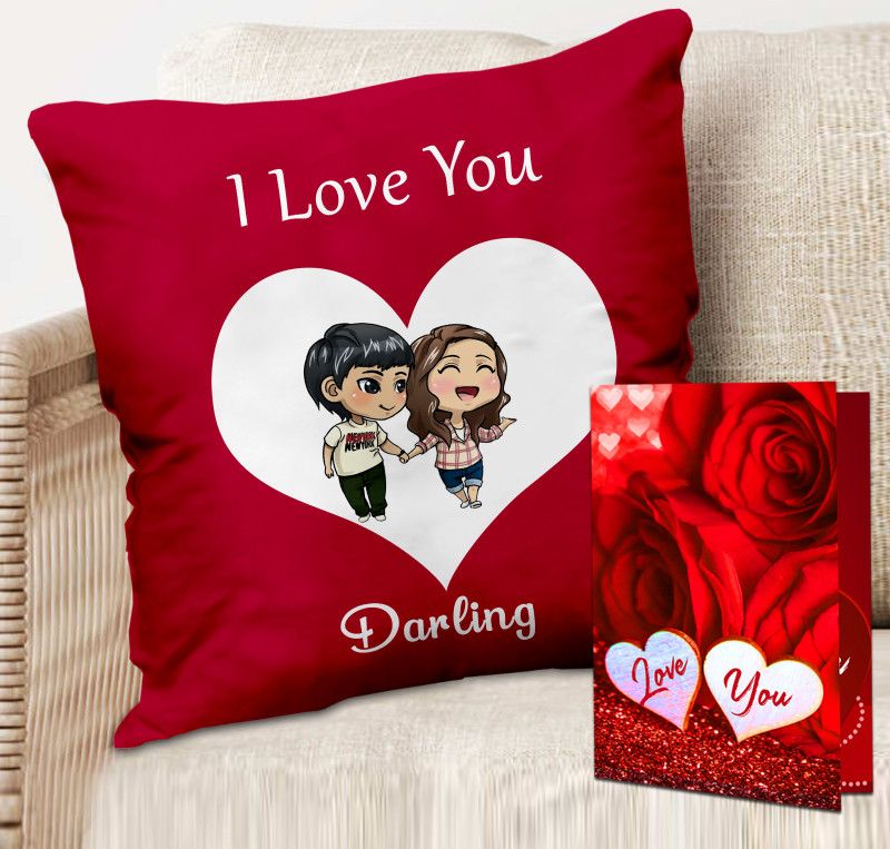 ME&YOU Cushion, Greeting Card Gift Set
