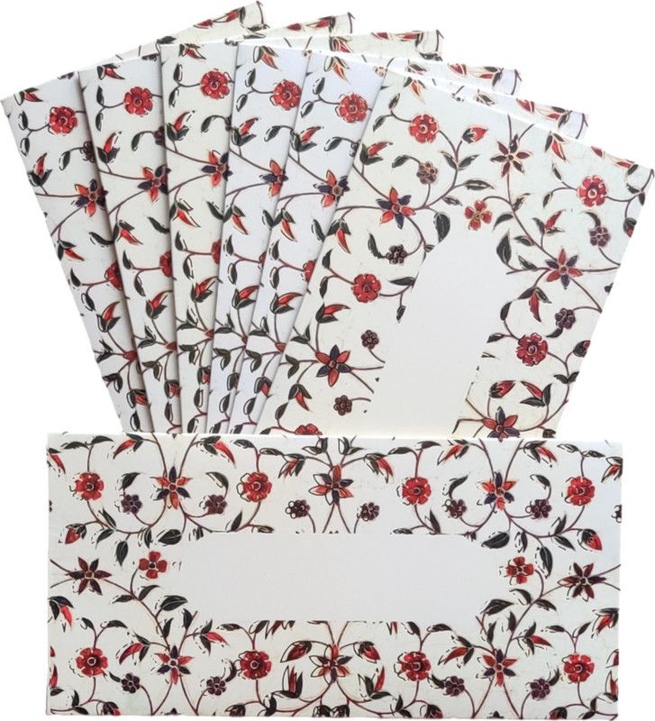 JHINTEMETIC Pack of 10 Digitally Printed D-030 Envelopes for Gifting Money | Designer Shagun Envelopes  (Pack of 10 Multicolor)