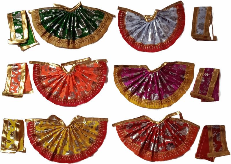 Om Sai Mangalam Durga, Sarswati, Parvati, Lakshmi, All Devi/Goddess Dress  (Silk)