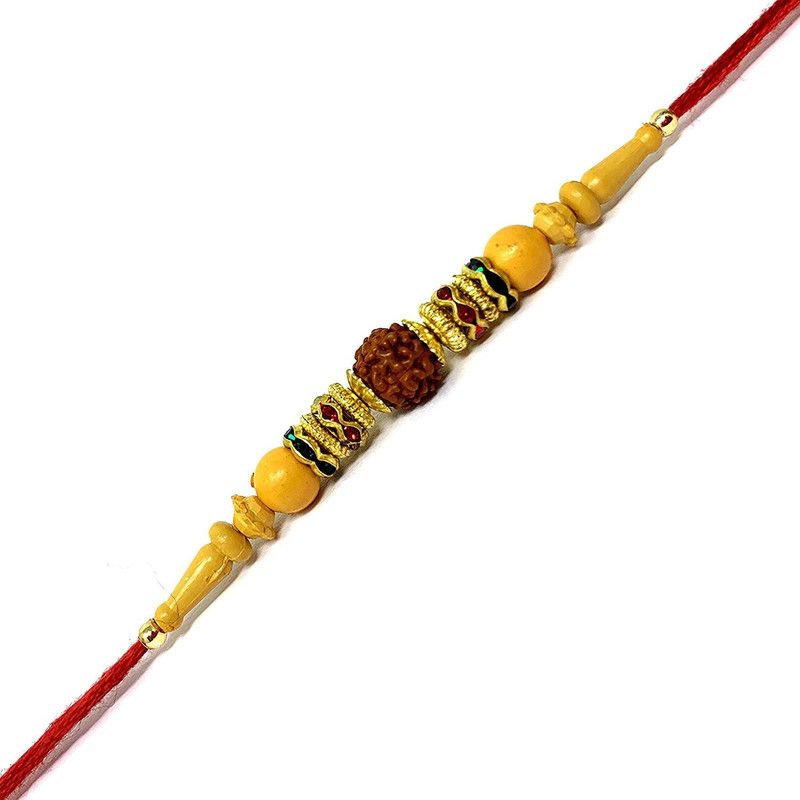 Rakhi, Chawal Roli Pack Set  (1 Rakhi, 1 Roli and Chawa)