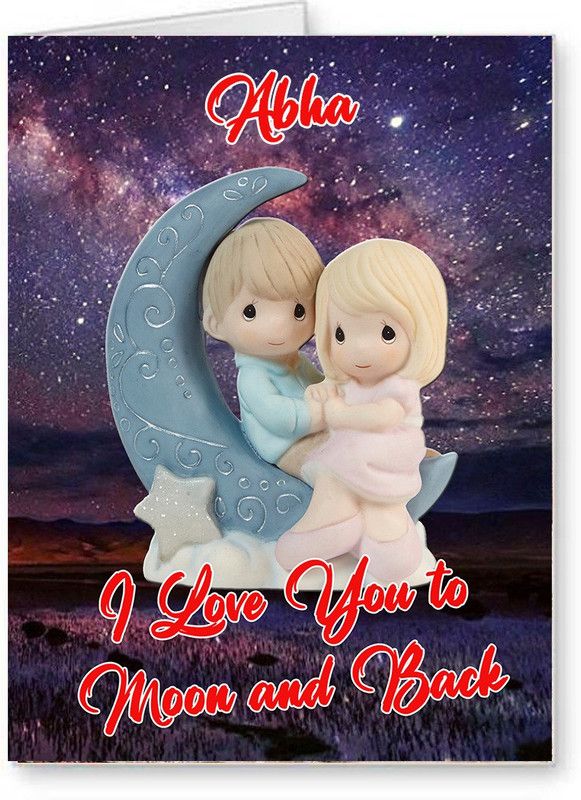 Midas Craft I Love You Abha Greeting Card  (Multicolor, Pack of 1)