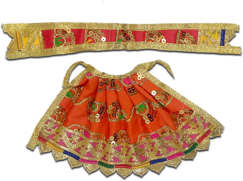 RMCG Traders LADDU GOPAL Dress  (Silk)