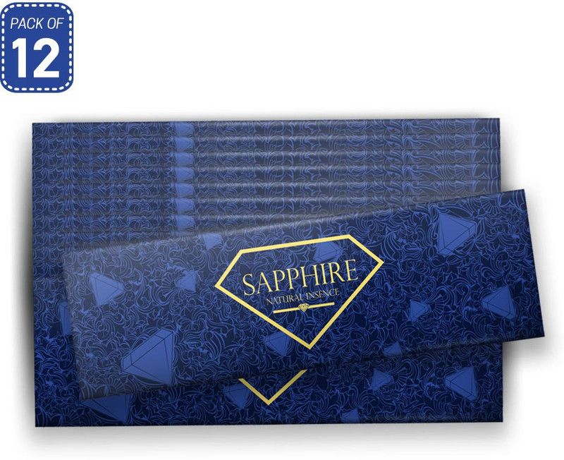 Rajpal Sapphire Premium Masala Incense sticks 50g (pack of 12) Premium  (360, Set of 12)