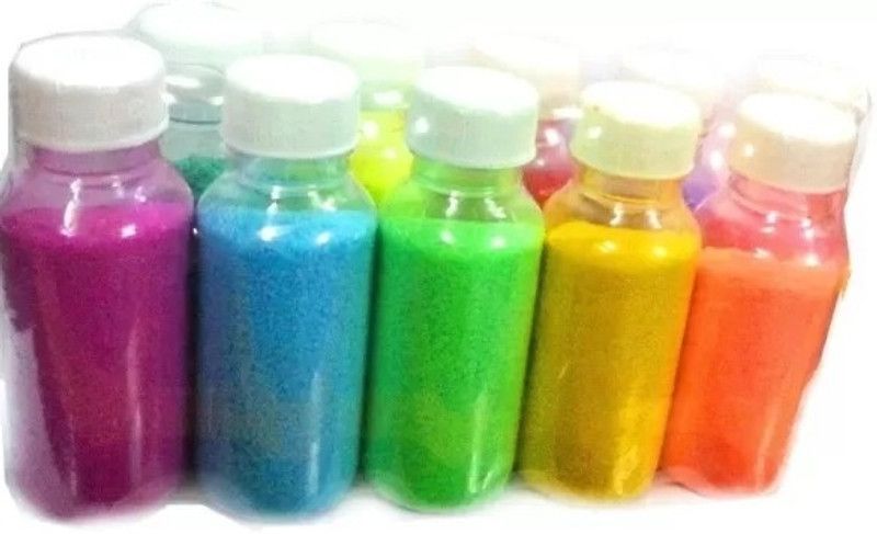 KALAVATIAAVRAN Pack of 5 Rangoli Powder  (Multicolor)