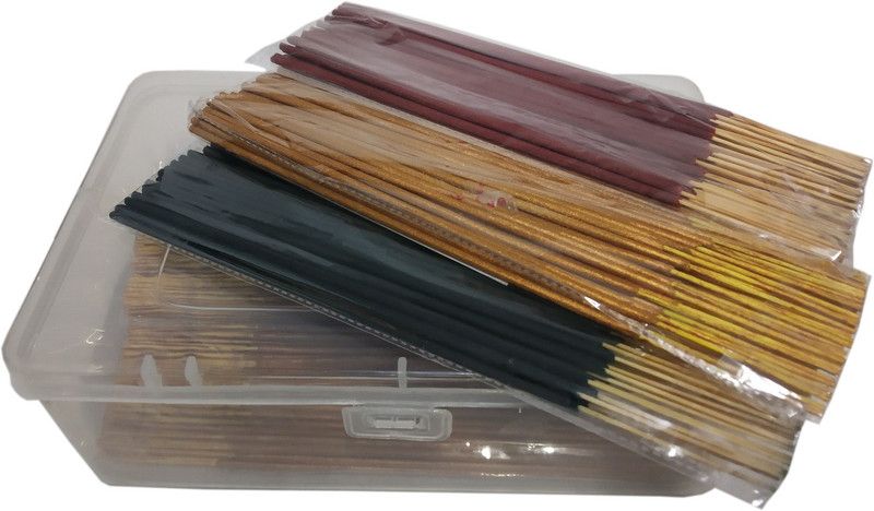 De-Ultimate Golden Collection Dry Natural Incense Sticks Agarbatti for Worship/puja 11 Multi Fragrance  (1000, Set of 1)