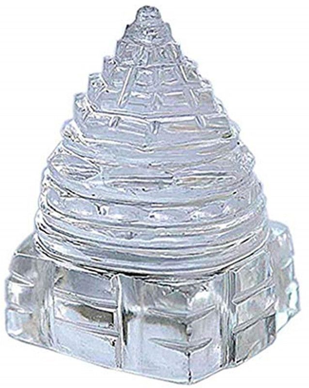 shahinpearlmart AAA Quality Pure Natural & Original Crystal/ 150-160 gram gram Sphatik Shree Yantra For Good Crystal Yantra  (Pack of 1)