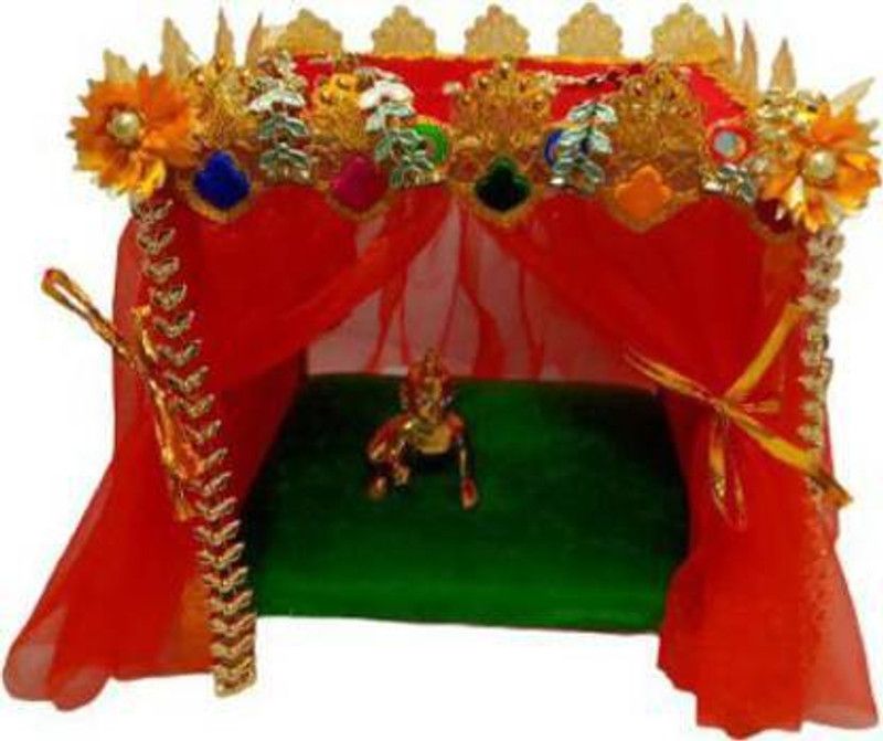 SHYAM Laddu Gopal Decorative WOODEN Bed Size (0 to 3) Handmade Premium Quality Jhula