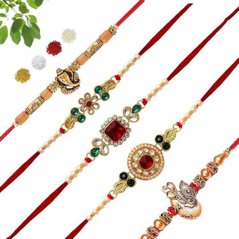 THAKRAN  (DESIGNER FANCY RAKHI (PACK OF 5))