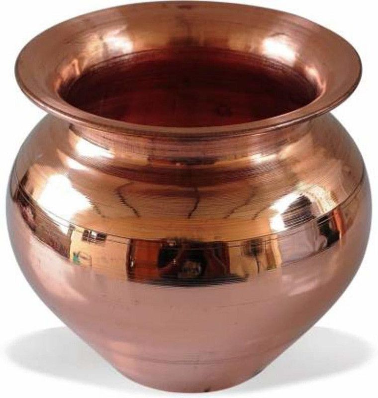 PUCHCHI kalash Ayurvedic Water Drinking Lota PUJA Kalash Lota Copper Copper Kalash  (Brown)