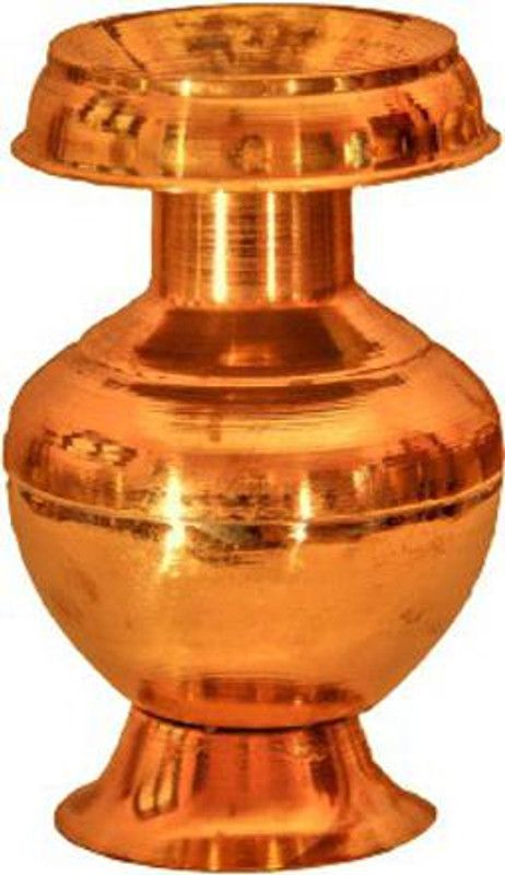 Shrinika Copper Pooja Lota / Copper Devi Ghot / Copper Pooja Kalash Copper Kalash  (Height: 7 inch, Brown)