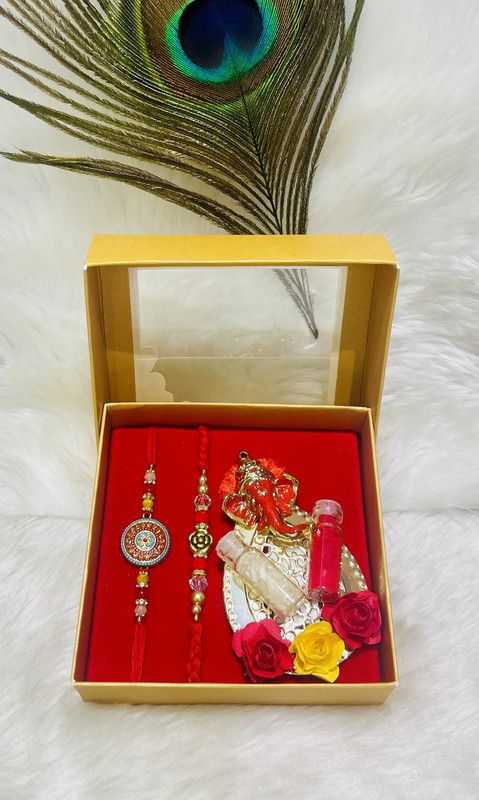 Rakhi Set  (ONE PIECE RAKHI FOR BHAI, ONE PIECE RAKHI FOR BHABHI)