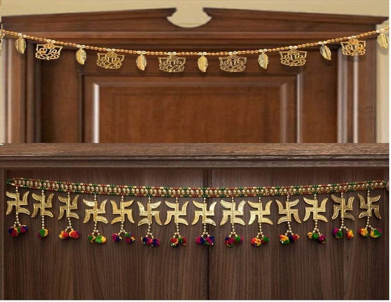 Handmade Door MultiColour Bandhwal for Home Décor Toran  (3 ft)