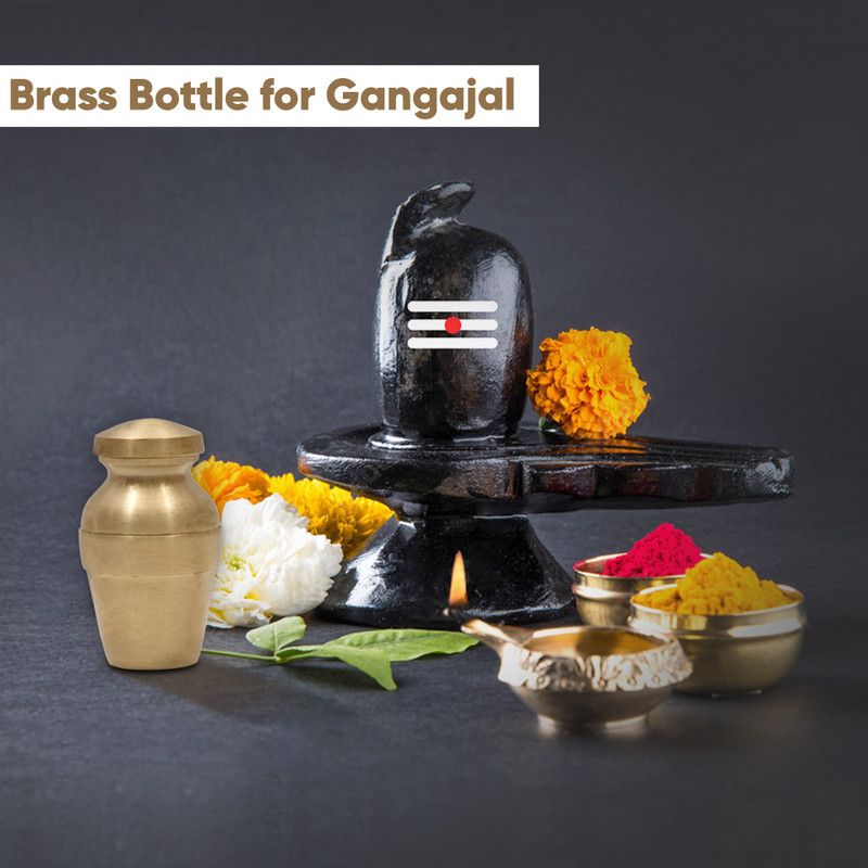 Karigar Creations Brass Kalash  (Brown)