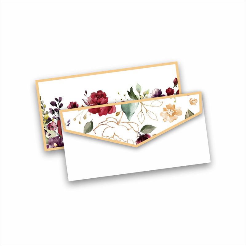 Florid Print & Pack Shagun Envelope Envelopes  (Pack of 10 White)