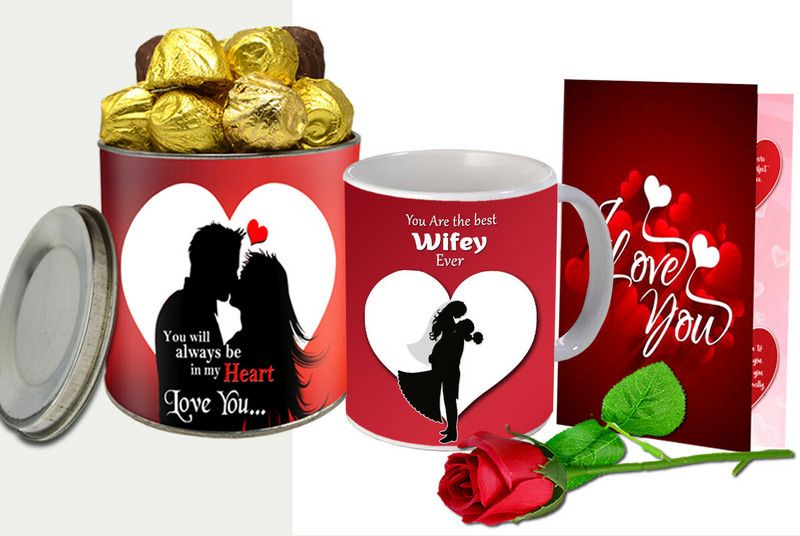 Midiron Valentine's Day Special Gift Hamper | Gift For Birthday | Anniversary Ceramic Gift Box  (Multicolor)