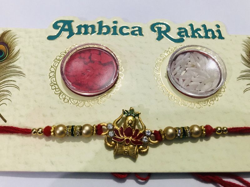 Rakhi Set  (1 Rakhi, 1 Roli Pack, 1 Chawal Pack)